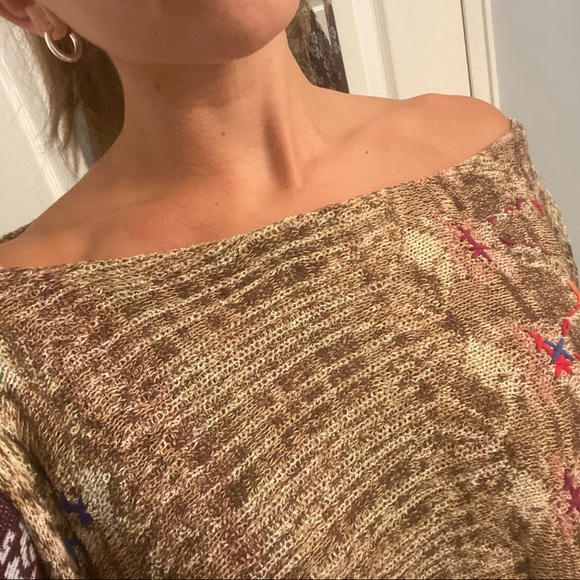 Free People Flowy Mixprint Sweater - Picture 4 of 10